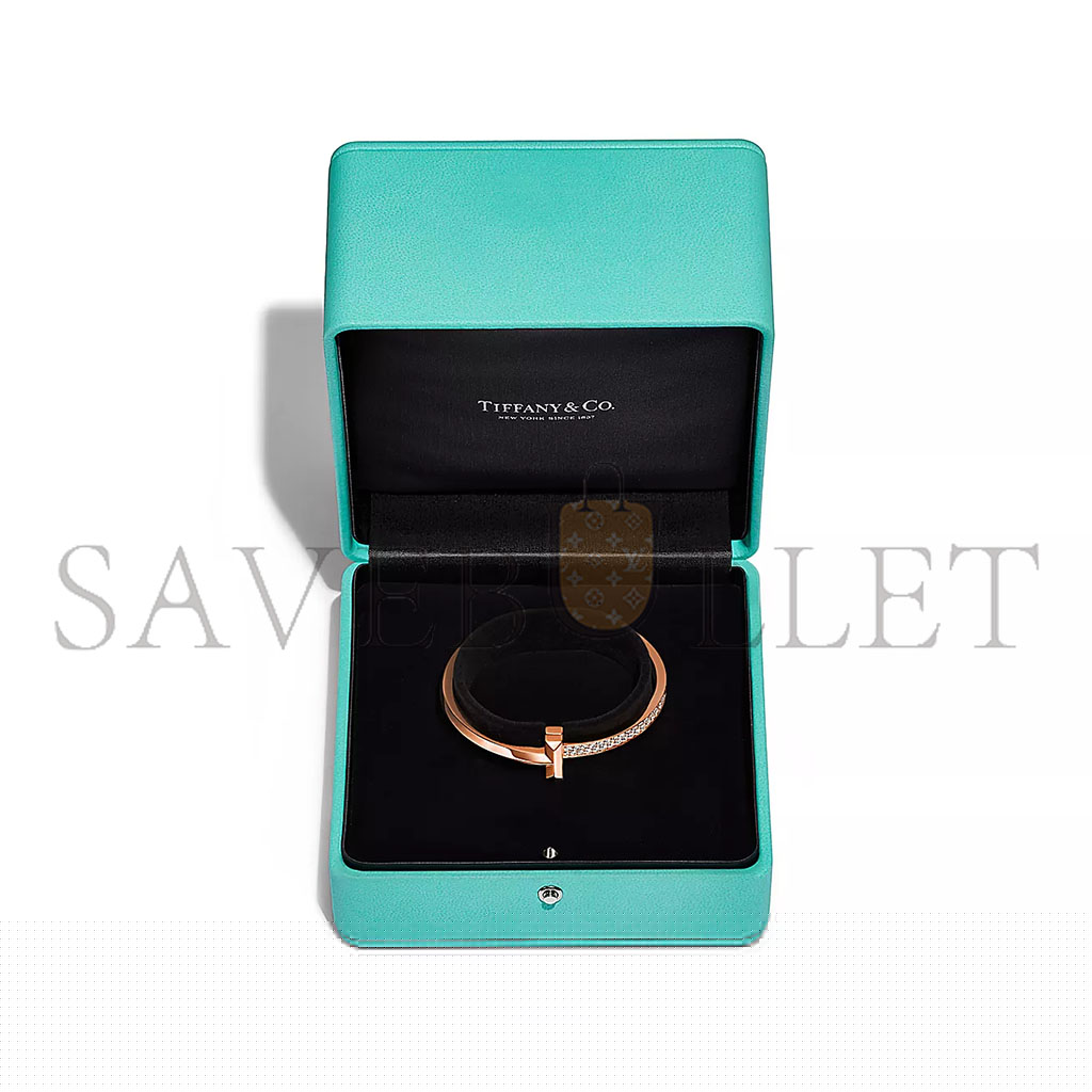 T*f*ny t t1 wide diamond hinged bangle 67792831